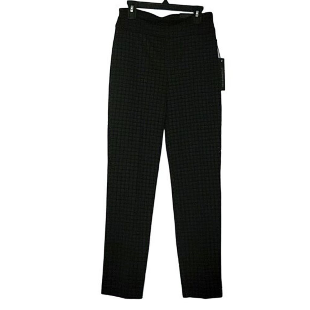 MEG & MARGOT Pull On Slim‎ Leg Ankle Length Plaid Women's Pants Textured XS
